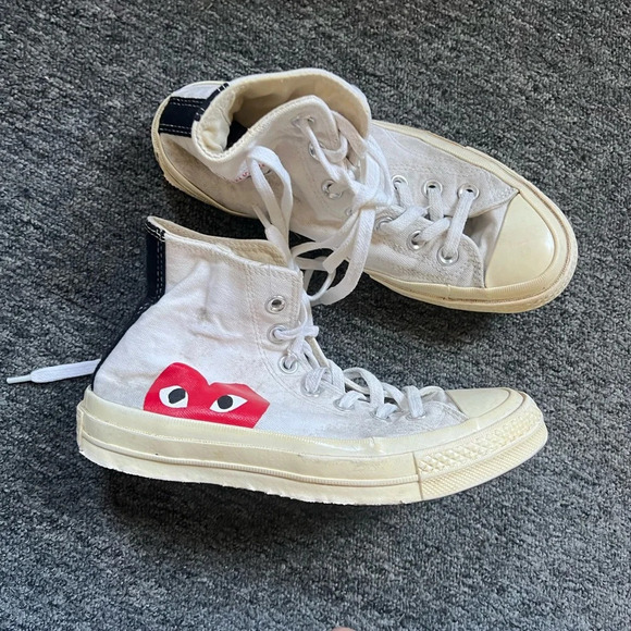Comme Des Garçons Converse High Top Sneakers, size 6 - Picture 6 of 12